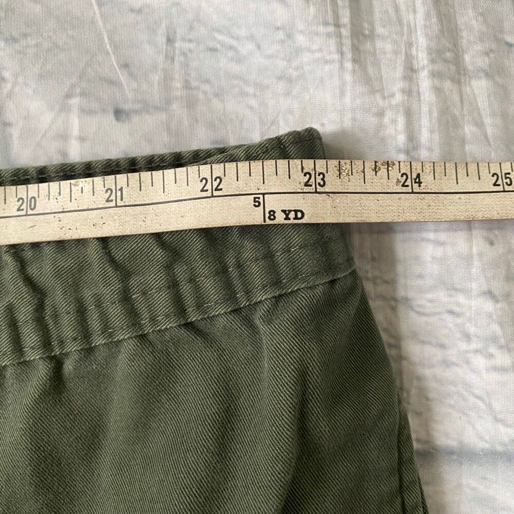 Puritan men XL cotton blend pull on casual chino pants olive green - Picture 14 of 14